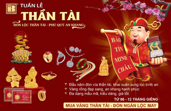 Nhộn nhịp sản phẩm vàng Thần Tài