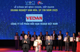 Vedan Việt Nam được vinh danh “Doanh nghiệp Văn hóa, Uy tín năm 2025”