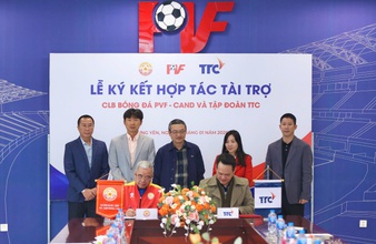 Tập đoàn TTC ký kết hợp tác tài trợ với CLB Bóng đá PVF - CAND