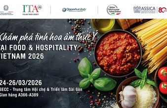 Hương vị Ý đặc sắc tại Triển lãm Food & Hospitality Vietnam 2026