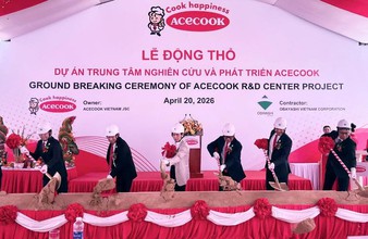 Acecook Việt Nam tổ chức Lễ động thổ dự án Trung tâm nghiên cứu và phát triển mới