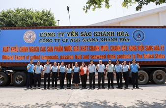 Sanna Khánh Hòa xuất khẩu lô hàng nước giải khát đầu tiên sang Mỹ
