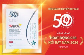 HDBank: Tăng trưởng ấn tượng song hành cùng trách nhiệm cộng đồng