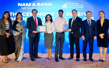 Nam A Bank nhận “cú đúp” giải thưởng quốc tế
