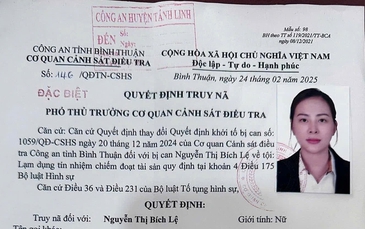 Nữ nhân viên ngân hàng xinh đẹp bị phát lệnh truy nã đặc biệt
