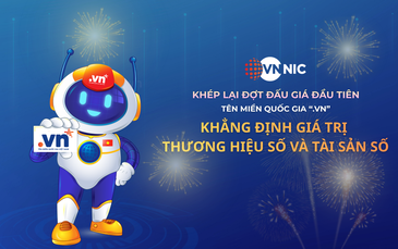 Đấu giá tên miền ".vn" lần đầu, giá cao nhất lên tới 1,584 tỉ đồng