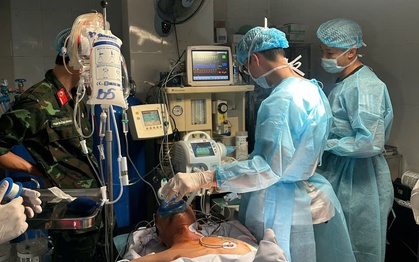 Ca phẫu thuật mở ngực đặc biệt ở Trường Sa