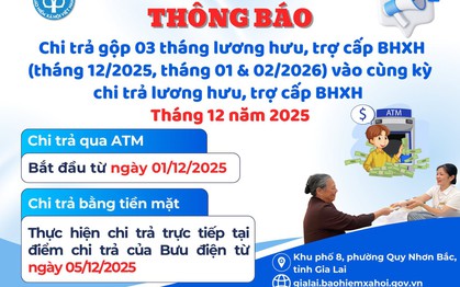 Lương hưu, trợ cấp gộp 3 tháng đang đến với người dân 4 tỉnh