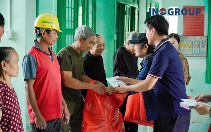 Hành trình "ngược gió" về miền Trung: Tập đoàn INOGROUP trao yêu thương đến bà con vùng lũ