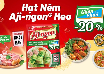 Ajinomoto Việt Nam ra mắt hạt nêm Aji-ngon® Heo Giảm Muối mới