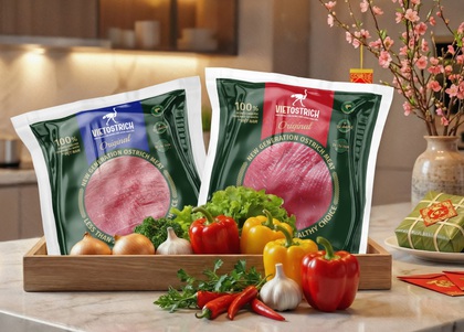 Thịt đà điểu VietOstrich: Nâng tầm mâm cỗ Tết hiện đại