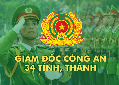 Chân dung 34 giám đốc công an tỉnh, thành phố