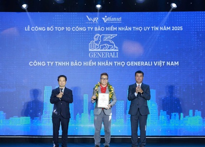 Generali Việt Nam lọt Tốp 10 công ty bảo hiểm uy tín năm 2025