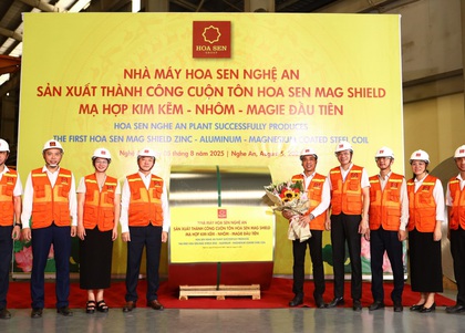 Tập đoàn Hoa Sen sản xuất thành công tôn siêu bền Hoa Sen Mag Shield
