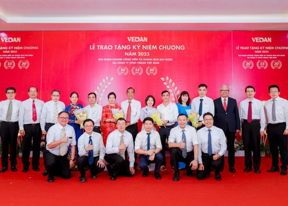 Vedan Việt Nam trao kỷ niệm chương tri ân nhân viên gắn bó 20, 25 và 30 năm