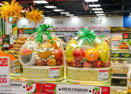 Giỏ quà Tết xanh và đa dạng phân khúc tại LOTTE MART