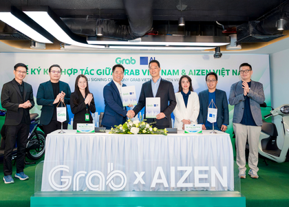 Grab Việt Nam hợp tác với AIZEN Việt Nam