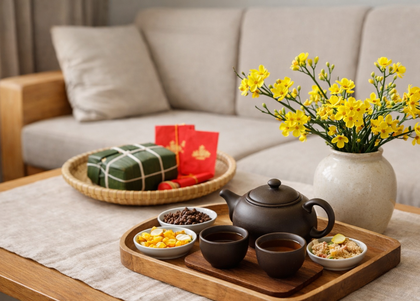 Trang hoàng Tết: Ít đồ, có gu