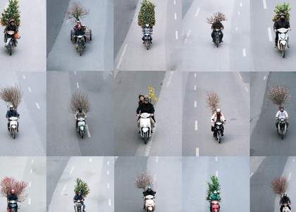 Bộ ảnh “Chở Tết về nhà” chụp trong một buổi chiều gây bão mạng