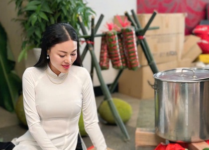 Hoa hậu Dạ Minh Châu hoài niệm về ký ức Tết