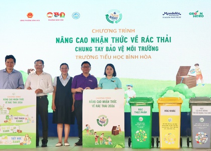 Mondelez Kinh Đô nâng cao nhận thức rác thải nhựa cho học sinh tiểu học