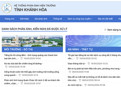 Hệ thống phản ánh hiện trường Khanhhoa-S: Cầu nối gần dân, sát dân