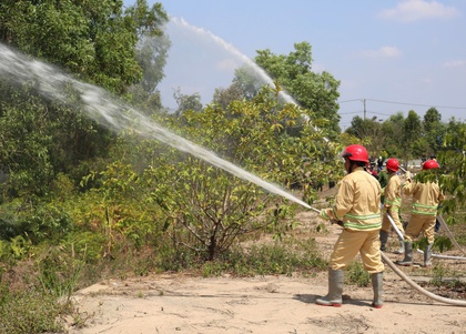 Khu công nghệ Môi trường Xanh Long An tập huấn PCCC trước mùa khô
