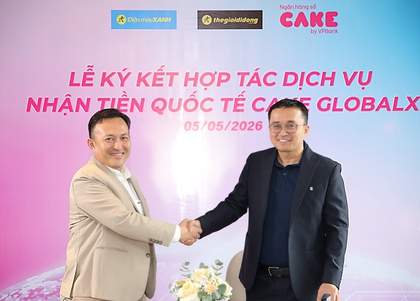 Cake hợp tác mở rộng dịch vụ nhận tiền quốc tế tại cửa hàng Thế Giới Di Động và Điện Máy Xanh