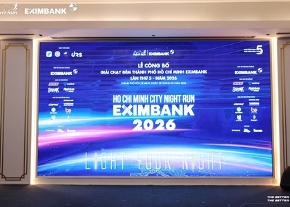 Công bố Giải chạy đêm TP HCM Eximbank 2026, dự kiến thu hút hơn 6.000 vận động viên