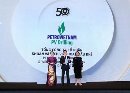PV Drilling trong Top VIX50 và Top 50 Doanh nghiệp phát triển bền vững
