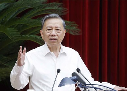 Tổng Bí thư, Chủ tịch nước Tô Lâm gặp mặt cán bộ 
quy hoạch diện Bộ Chính trị quản lý