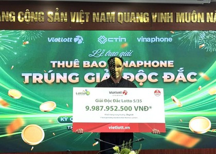 Chọn số theo giấc mơ, người đàn ông tại Quảng Trị trúng độc đắc Lotto 5/35 gần 9,99 tỉ đồng