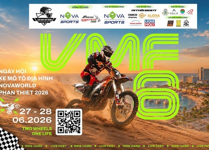 Vietnam Motocross Festival 2026 – Ngày hội mô tô địa hình mùa hè tại Novaworld Phan Thiết