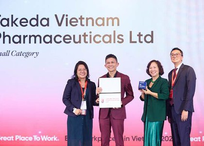 Takeda Việt Nam dẫn đầu bảng xếp hạng “Nơi làm việc tốt nhất Việt Nam 2026”