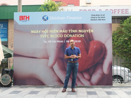 Nhân viên Shinhan Finance hiến máu giữa bối cảnh máu khan hiếm tại TP HCM