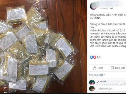 Cẩn trọng với bài thuốc chữa Covid-19 trên mạng