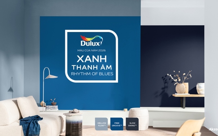Xanh Thanh Âm - Màu Dulux của năm 2026: Bộ ba sắc xanh đánh thức nhịp điệu cuộc sống