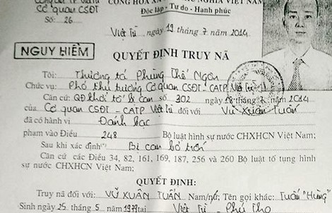 Trùm băng “xã hội đen” Vĩnh Phúc - Phú Thọ sa lưới ở Hải Phòng