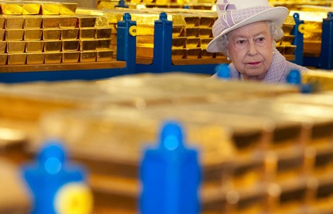 5.000 tấn vàng bên trong hầm chứa của Ngân hàng Anh