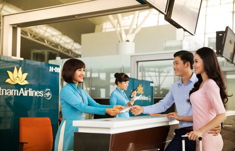 Vietnam Airlines làm thủ tục trực tuyến cho các chuyến bay từ Nagoya