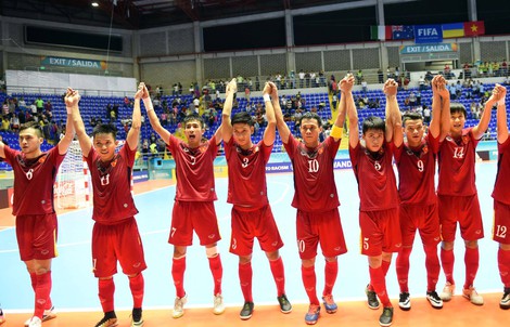 Tuyển futsal Việt Nam tự tin dù gặp Nga
