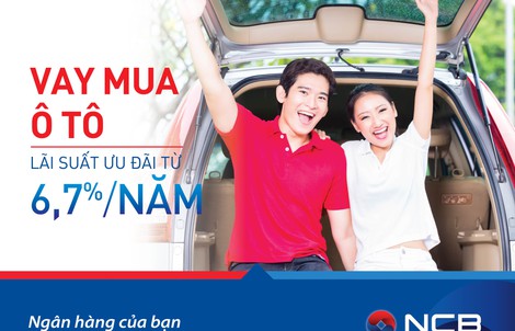 Lãi suất cho vay mua ô tô 6,7%/năm