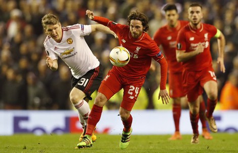 Man United thua trắng Liverpool ở Europa League