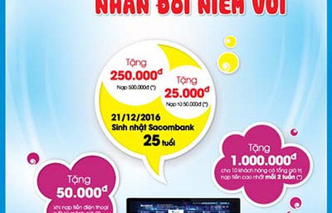 Nạp tiền eBanking - nhân đôi niềm vui