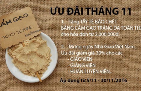 Sen Spa ưu đãi mừng ngày Nhà giáo Việt Nam