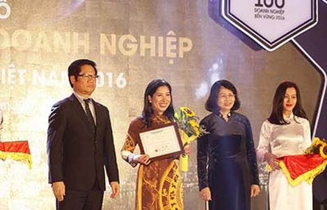 Top 100 doanh nghiệp phát triển bền vững 2016