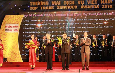 C.P. Việt Nam thắng lớn tại Giải thưởng Thương mại Dịch vụ Việt Nam 2016