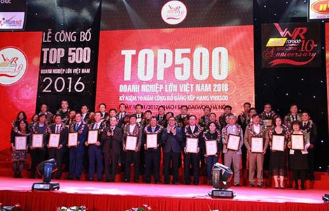 C.P. Việt Nam đứng thứ 18/500 doanh nghiệp lớn nhất năm 2016