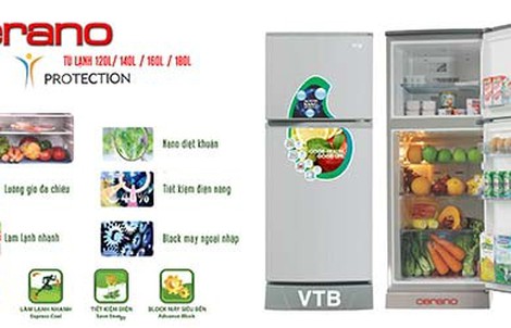 Tủ lạnh VTB và Cerano với nhiều tính năng ưu việt