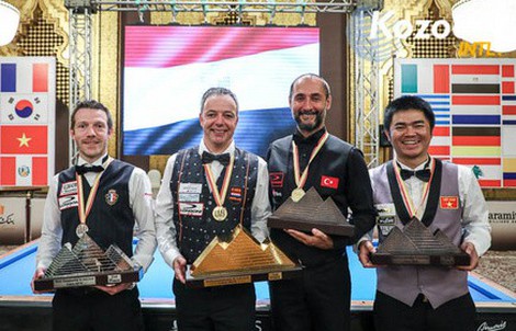Nguyễn Quốc Nguyện chỉ giành HCĐ carom 3 băng thế giới